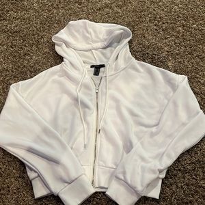 Forever 21 cropped zip-up jacket
